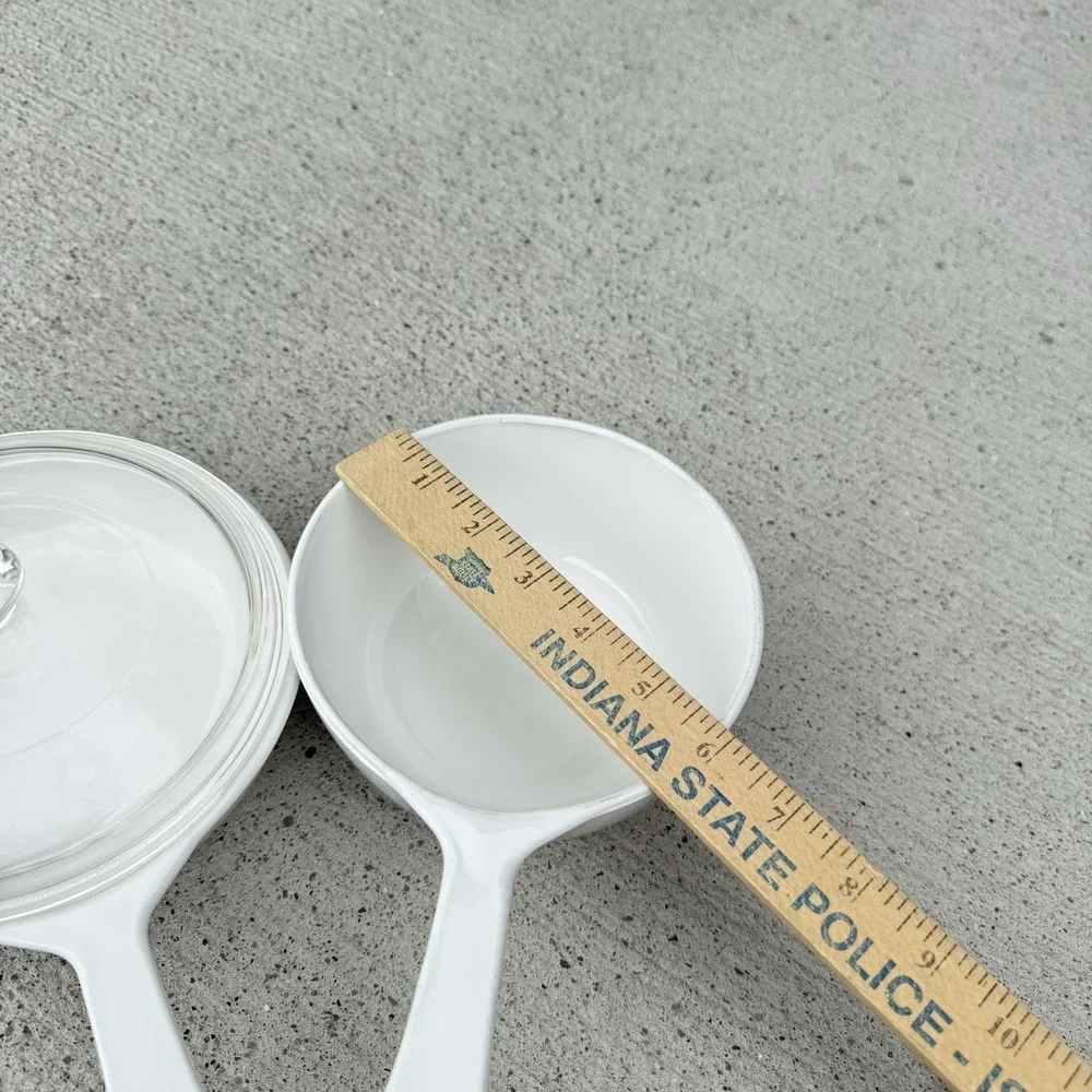 Vintage CorningWare Country Festival Blue Birds 4 Pc Saucepan Skillet Set Lids